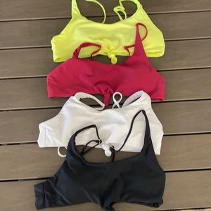 Zaful knotted swim tops
